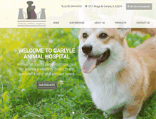 Tablet Screenshot of carlyleanimalhospital.com